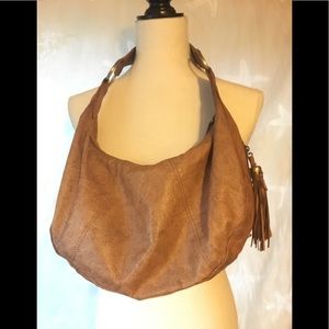 COPY - 100% Leather tassel BoHo HoBo style Handbag Purse